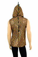 Mens Green & Gold Dragon Hoodie - Coquetry Clothing