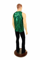 Mens Green Kaleidoscope Muscle Tank - Coquetry Clothing
