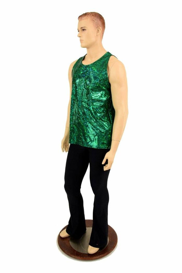 Mens Green Kaleidoscope Muscle Tank - Coquetry Clothing