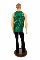 Mens Green Kaleidoscope Muscle Tank - Coquetry Clothing