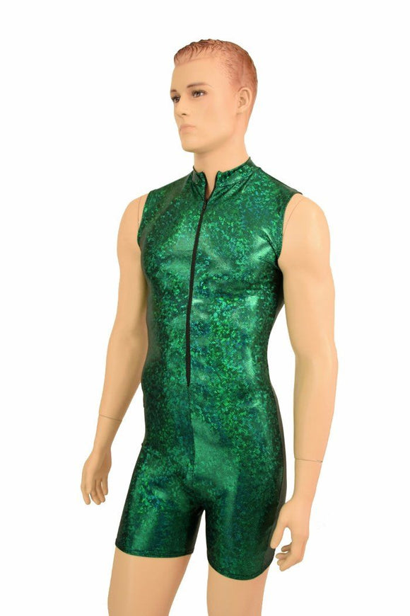 Mens Green Sparkly "Stanley" Romper - Coquetry Clothing