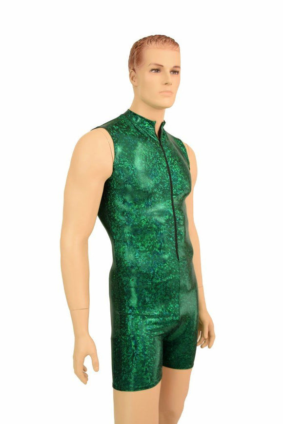 Mens Green Sparkly "Stanley" Romper - Coquetry Clothing