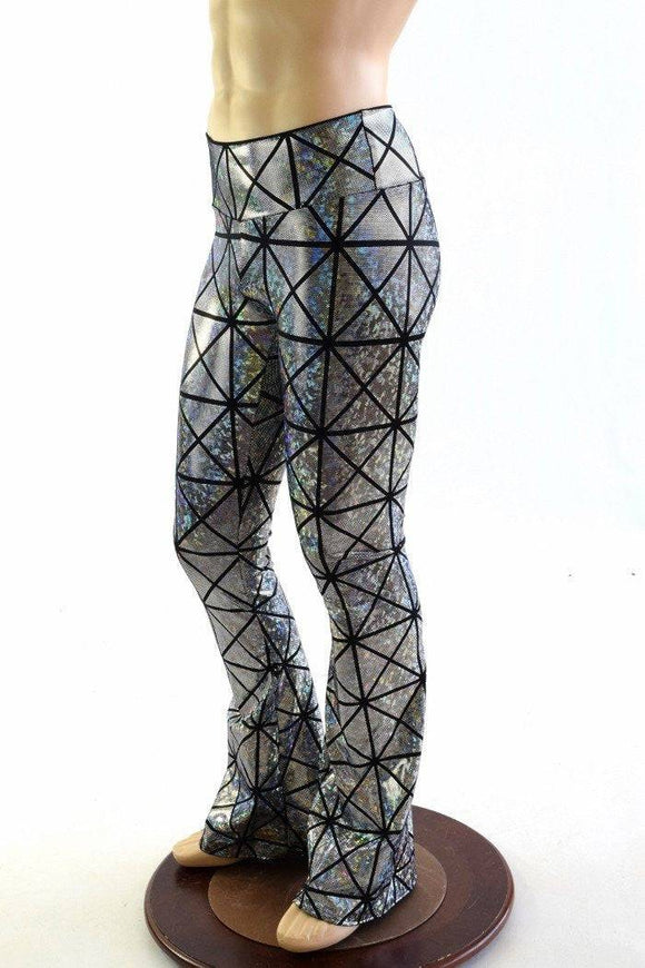 Mens Holographic Bootcut Leggings - Coquetry Clothing