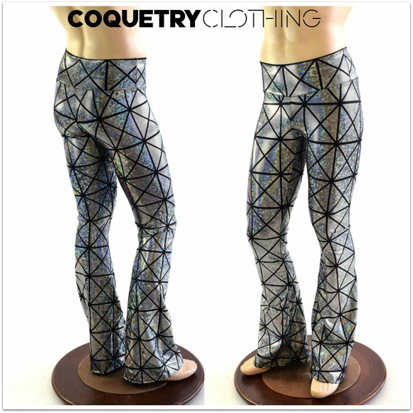 Mens Holographic Bootcut Leggings - Coquetry Clothing