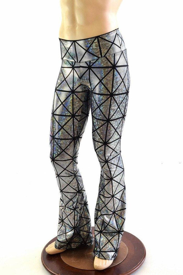 Mens Holographic Bootcut Leggings - 1