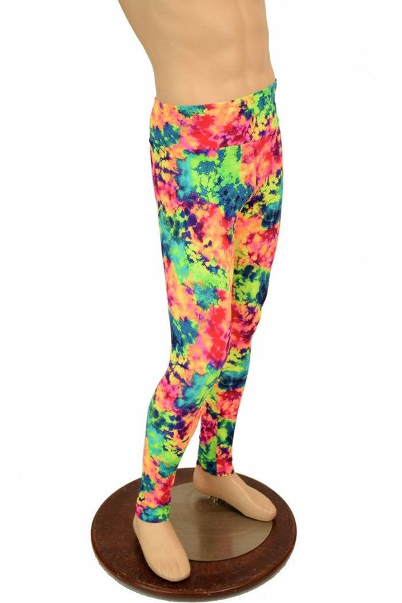 Mens Leggings in Acid Splash - Coquetry Clothing