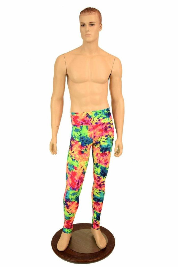 Mens Leggings in Acid Splash - 5