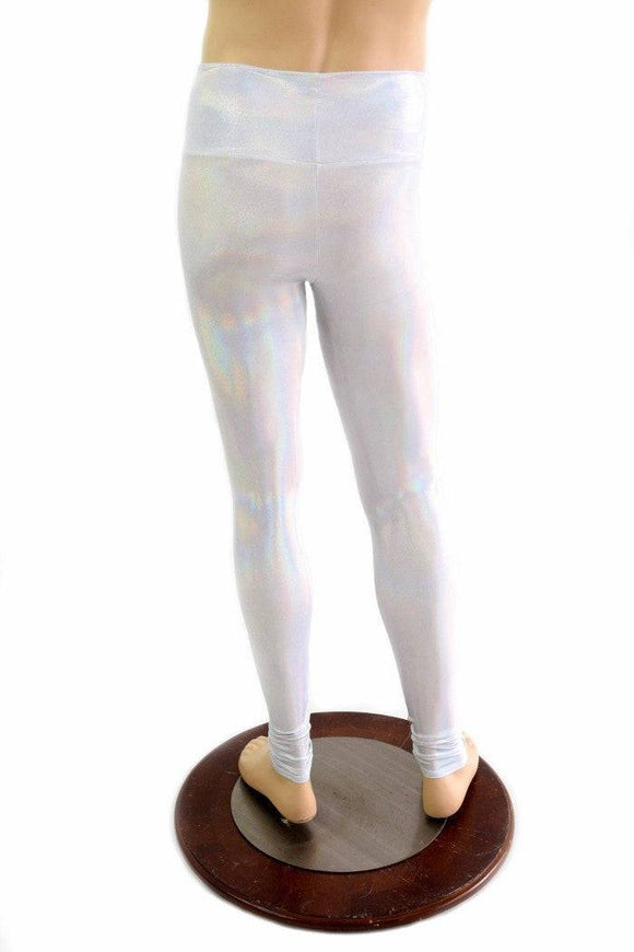 Mens Leggings in Flashbulb Holographic - Coquetry Clothing