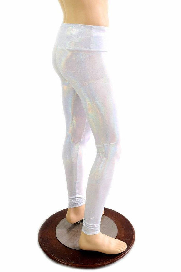 Mens Leggings in Flashbulb Holographic - Coquetry Clothing
