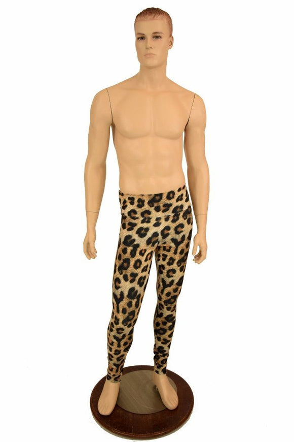 Mens Leggings in Leopard - Coquetry Clothing
