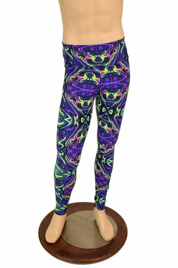 Mens Leggings in Neon Melt - Coquetry Clothing