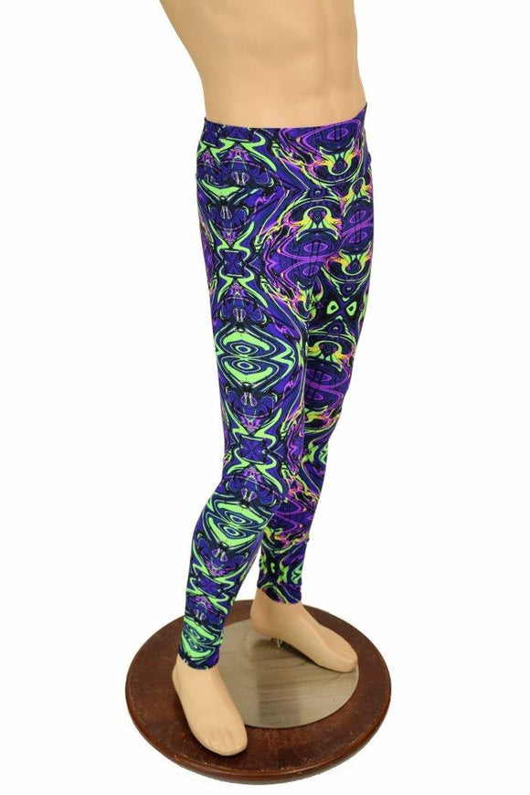 Mens Leggings in Neon Melt - Coquetry Clothing