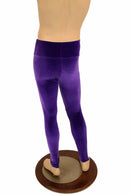 Mens Leggings in Purple Velvet - Coquetry Clothing