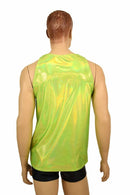 Mens Lime Holo Muscle Tank - Coquetry Clothing