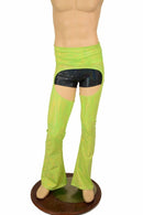 Mens Lime UV GLOW Bootcut Chaps - Coquetry Clothing