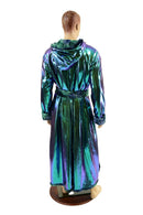 Mens Long Minky Faux Fur Duster with Tie Belt - Coquetry Clothing
