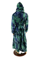 Mens Long Minky Faux Fur Duster with Tie Belt - Coquetry Clothing