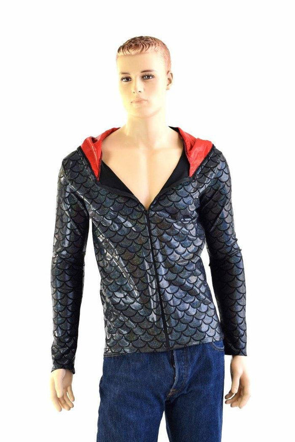 Mens Long Sleeve Dragon Hoodie - Coquetry Clothing