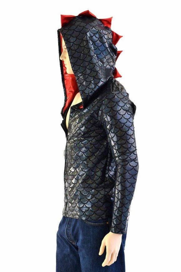 Mens Long Sleeve Dragon Hoodie - Coquetry Clothing