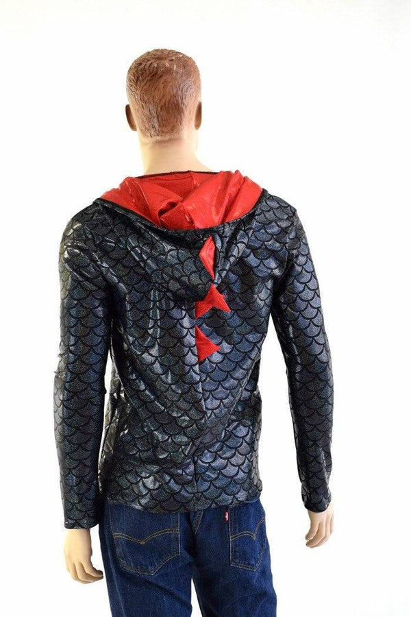 Mens Long Sleeve Dragon Hoodie - 2