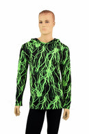 Mens Long Sleeve Lightning Hoodie - Coquetry Clothing