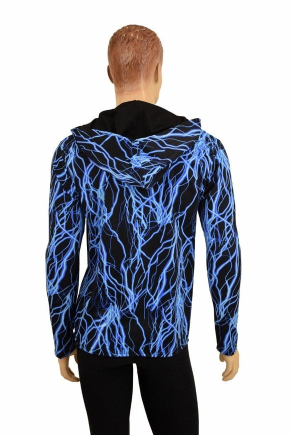 Mens Long Sleeve Zipper Hoodie - Coquetry Clothing