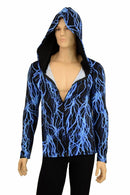 Mens Long Sleeve Zipper Hoodie - Coquetry Clothing