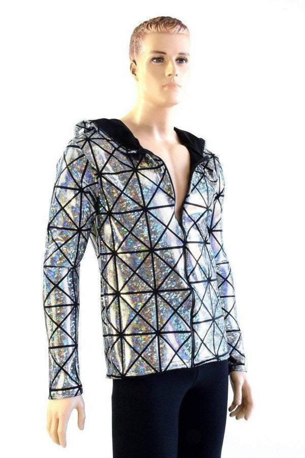 Mens Long Sleeve Zipper Hoodie - 3