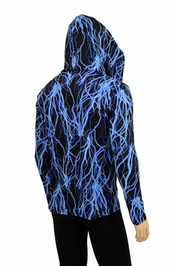 Mens Long Sleeve Zipper Hoodie - Coquetry Clothing