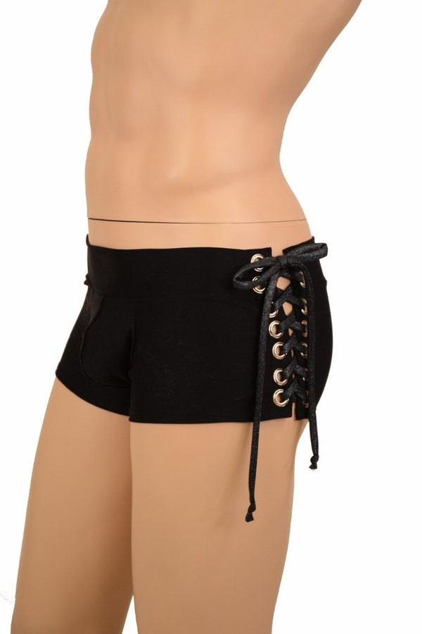 Mens Lowrise Aruba Lace Up Shorts - 4