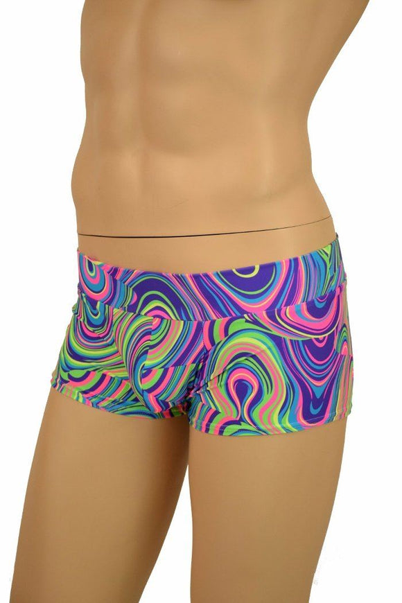 Mens Lowrise "Aruba" Shorts in Glow Worm - Coquetry Clothing