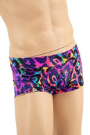 Mens Lowrise Aruba Shorts in Rainbow Leopard - Coquetry Clothing