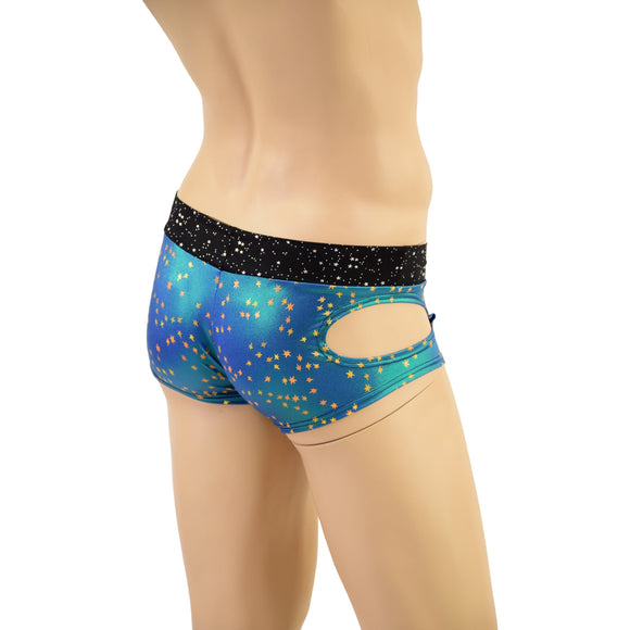 Mens Lowrise Aruba Shorts with Hipnotic Cutouts - Coquetry Clothing