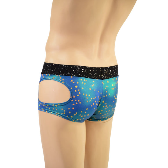 Mens Lowrise Aruba Shorts with Hipnotic Cutouts - Coquetry Clothing