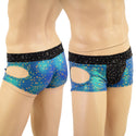 Mens Lowrise Aruba Shorts with Hipnotic Cutouts - 1