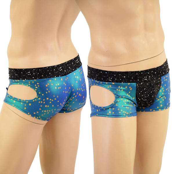 Mens Lowrise Aruba Shorts with Hipnotic Cutouts - 1