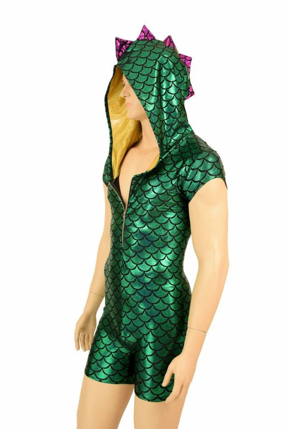 Mens Mardi Gras Dragon Romper - Coquetry Clothing