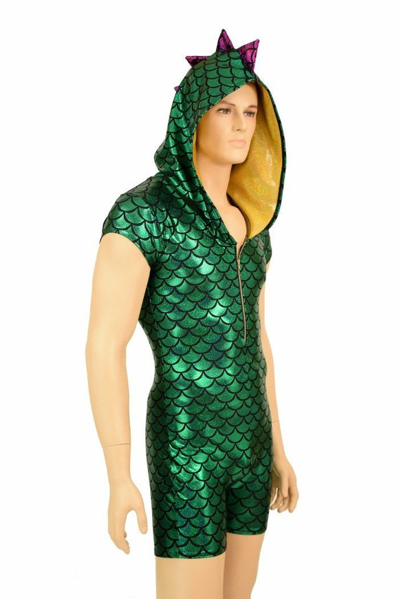 Mens Mardi Gras Dragon Romper - Coquetry Clothing