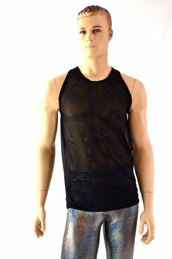 Mens Mesh Muscle Shirt - 2