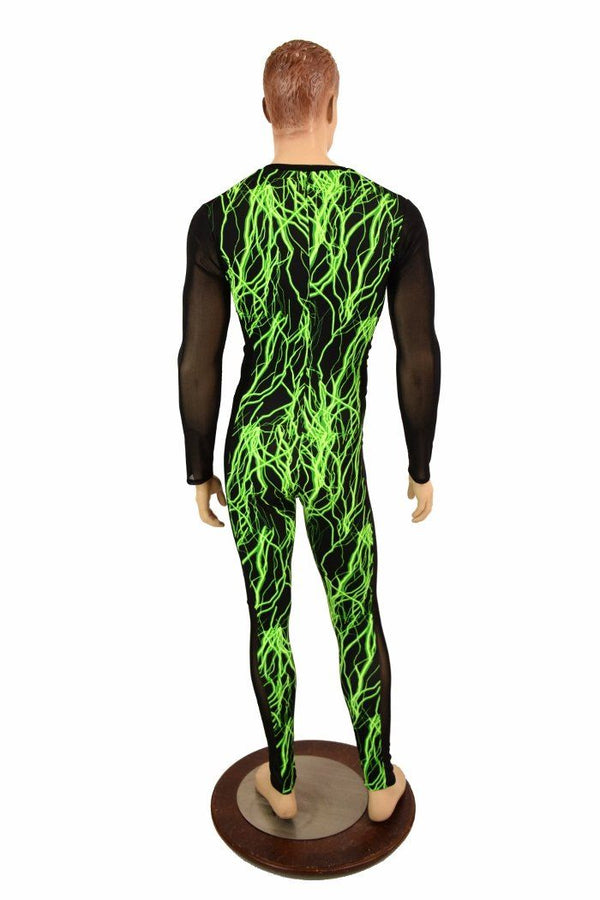 Mens Mesh Side Panel Catsuit - 5