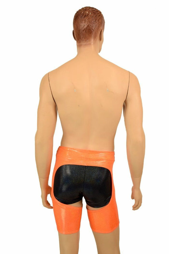 Mens Midrise Shorts Chaps in Orange - Coquetry Clothing