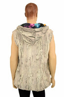 Mens Minky Faux Fur Hooded Vest - Coquetry Clothing