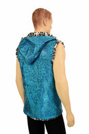 Mens Minky Faux Fur Hooded Vest - Coquetry Clothing