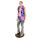 Mens Minky Faux Fur Hooded Vest - Coquetry Clothing