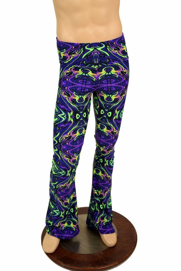 Mens Neon Melt Bootcut Pants - Coquetry Clothing