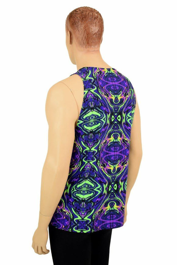 Mens Neon Melt Muscle Tank - Coquetry Clothing