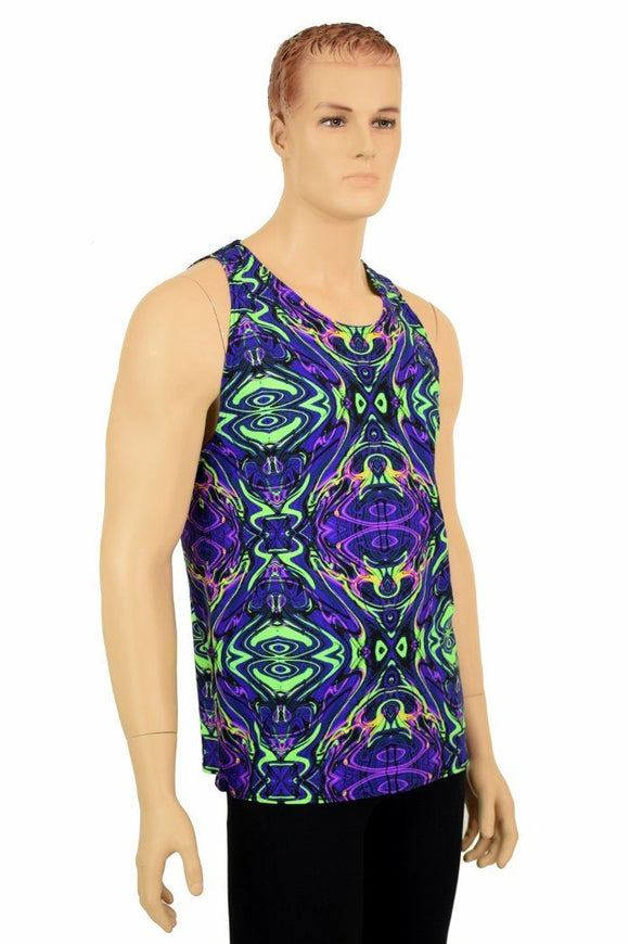 Mens Neon Melt Muscle Tank - Coquetry Clothing