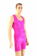 Mens Neon Pink Singlet Romper - Coquetry Clothing