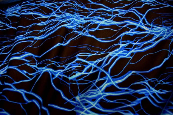Mens Neon UV Glow Lightning Muscle Shirt - Coquetry Clothing