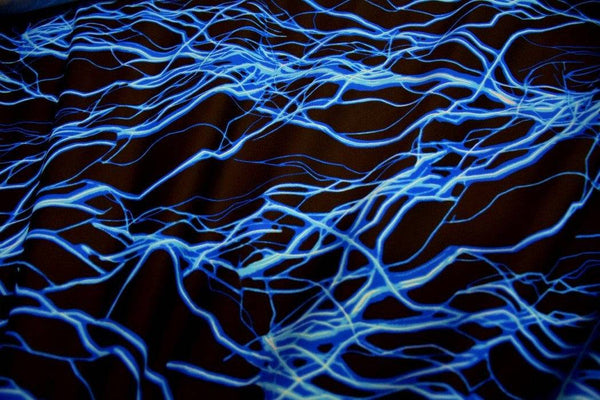 Mens Neon UV Glow Lightning Shirt - 10